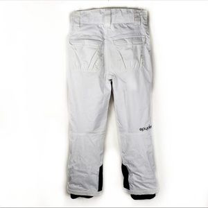 Spyder XT white snow ski pants size youth 12